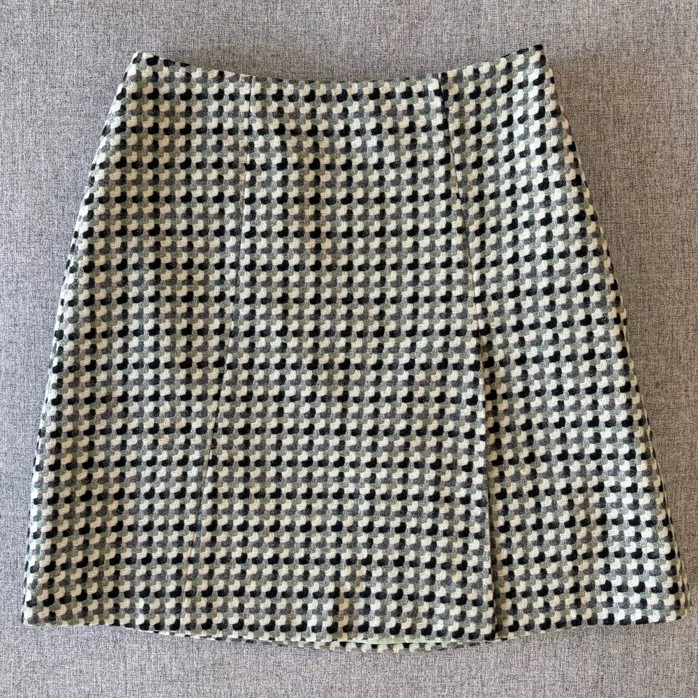 Vintage Hobbs Wool Herringbone Mini Skirt